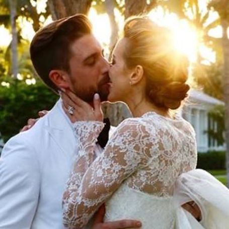 Katie Cassidy with her husband 